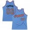 Custom Light Blue Camo-Pink Authentic Throwback Basketball Jersey
