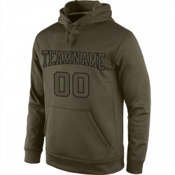 Custom Stitched Olive Olive-Black Sports Pullover Sweatshirt Salute To Service Hoodie Custom Stitched Olive Olive-Black Sports Pullover Sweatshirt Salute To Service Hoodie