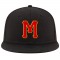 Custom Black Red-Gold Stitched Adjustable Snapback Hat